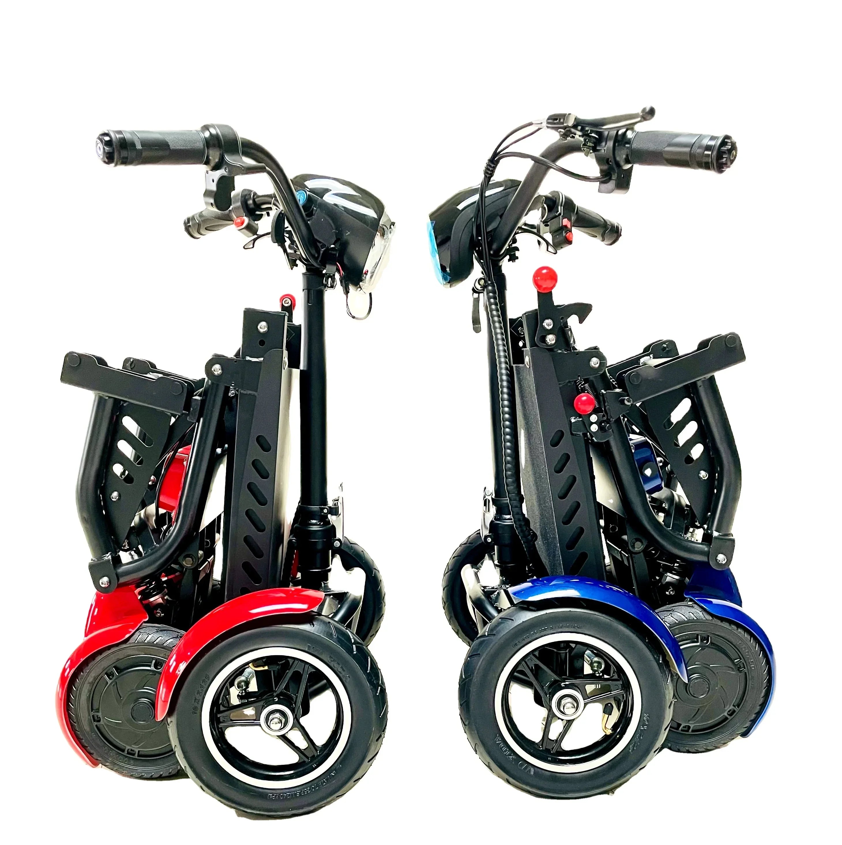 lightweight easy to carry cheap folding wheelchair scooters suitable for seniors 4 wheel handicapped electric mobility scooter