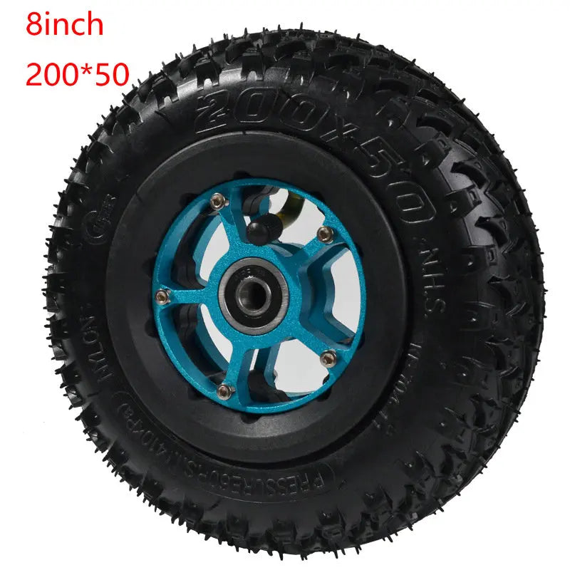 8inch 9inch Electric Skateboard Wheels Pneumatic Shock Absorber Wheel Mountain Skateboard Tire 200*50 Universal Tires