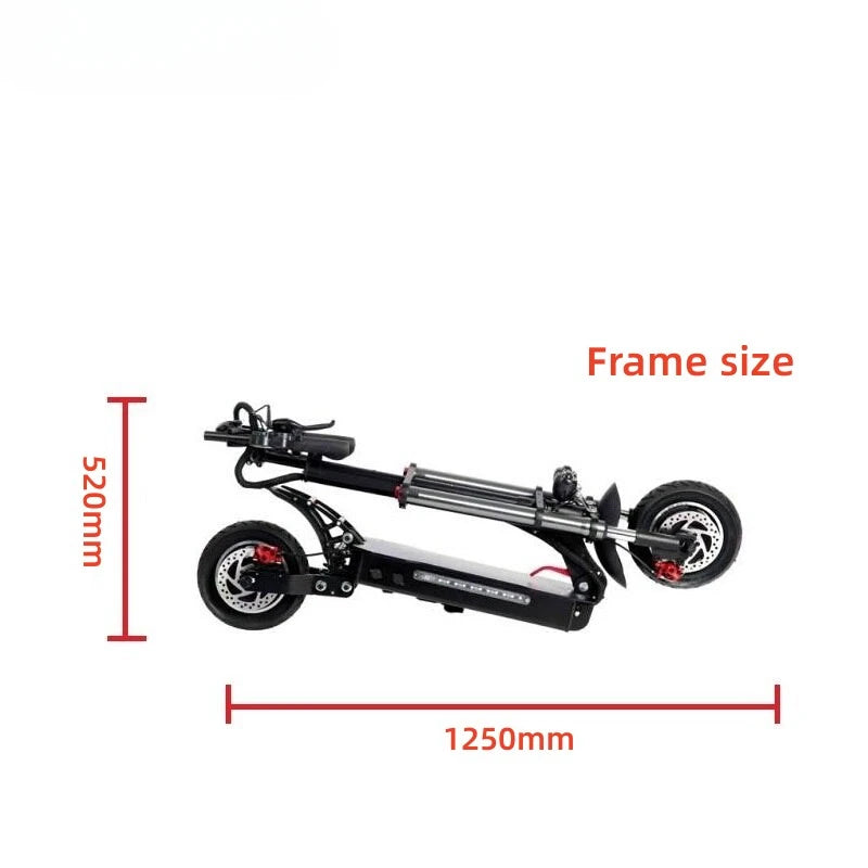 powerful fit with 11 inch 10 inch tyres scooter Aluminum electric scooter chassis frame