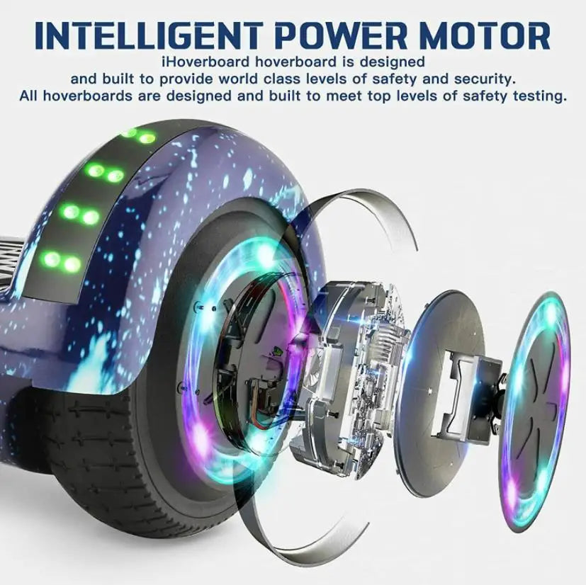 EU USA warehouse  36v 2.4ah battery 500W motor 6.5inch two wheel balancing smart cheap electric scooter hoverboards