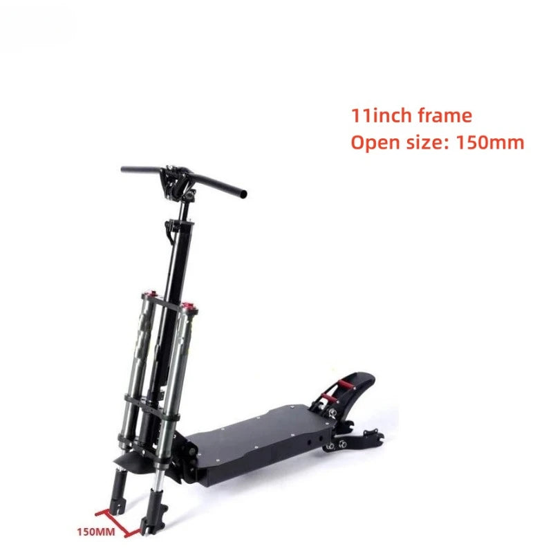 powerful fit with 11 inch 10 inch tyres scooter Aluminum electric scooter chassis frame