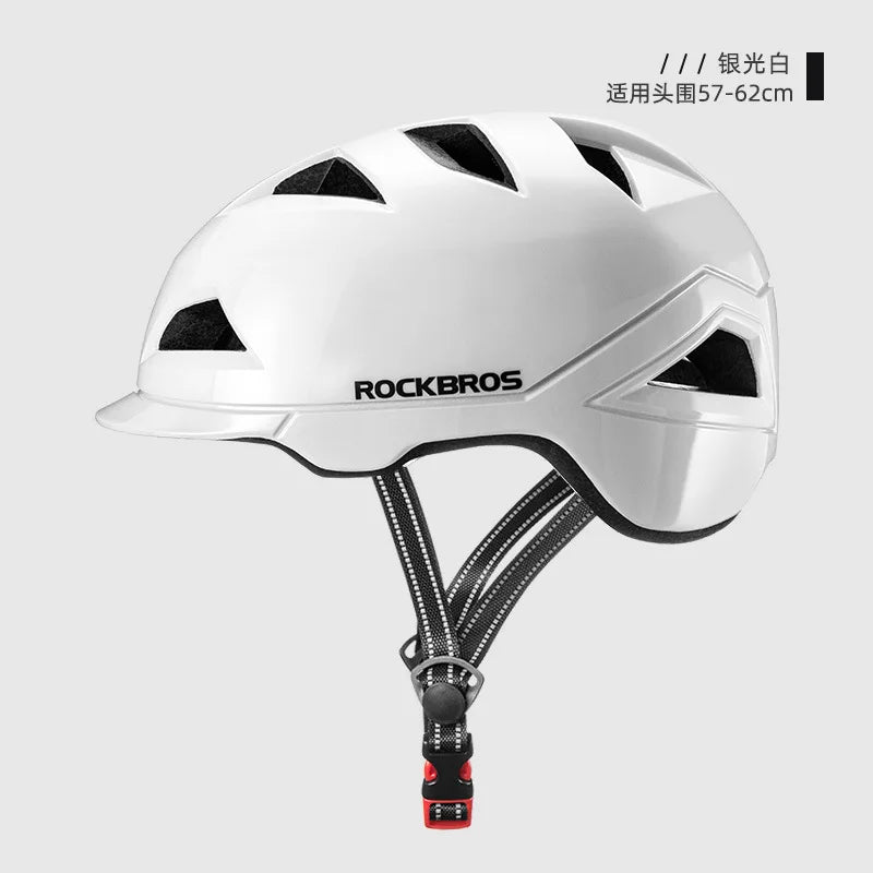 Electric Bicycle Helmet, Urban Commuting Safety Hat, Men and Women's Leisure Mountain Bike Riding Equipment Alpicool