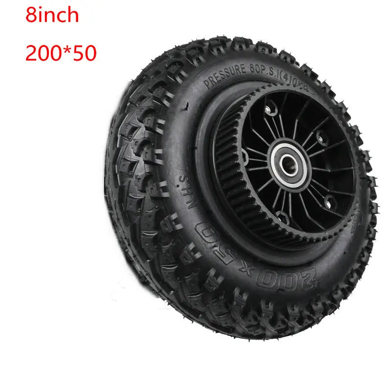 8inch 9inch Electric Skateboard Wheels Pneumatic Shock Absorber Wheel Mountain Skateboard Tire 200*50 Universal Tires